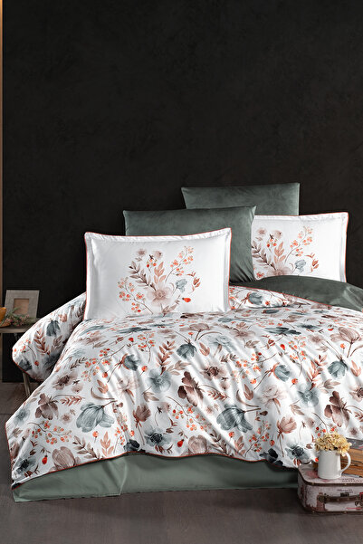 First Choice Madena %100 Pamuk 300 TC (120 Tel) Çift Kişilik Nevresim Takımı