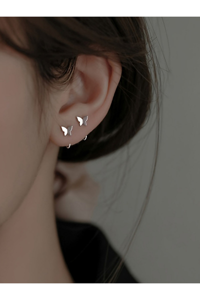 Take Two By Styli Butterfly Stud Earrings