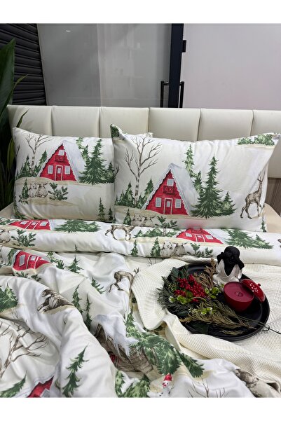İpek Home %100 PAMUK Flanel Çift Kişilik Nevresim Takımı