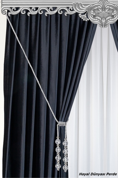Hayal Dünyası Kornişe Takmalı Tavan Bağlama Özel Yapım Dekoratif Perde Bağı Braçol Perde Aksesuarı