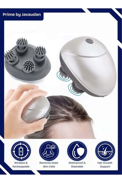 TheMohrim جهاز تدليك فروة الرأس الكهربائي المحمول والمقاوم للماء | لنمو الشعر...