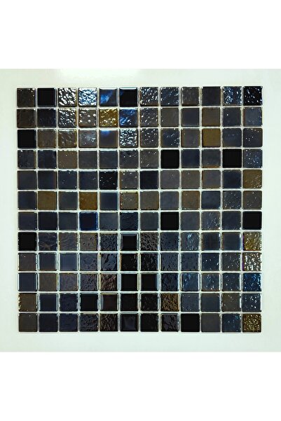 MozaiKristaL Mutfak tezgah arası ve tüm yüzeyler için 23x23x4mm. L.Siyah 30x3...