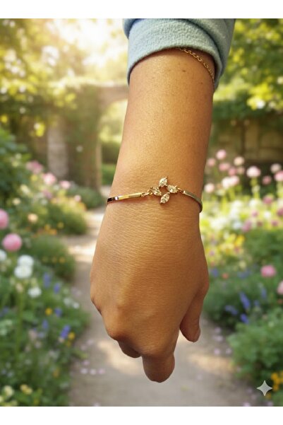 TChic Gold Color Charmlı Ajda Model Women's Bracelet