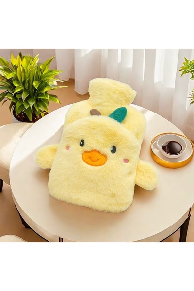 OLİVYA Sevimli Civciv Peluş Kılıflı Sıcak Su Torbası - 600ml