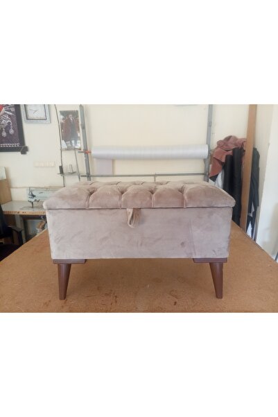gürel Sandıklı puf bench ayak ucu beybifes kumaş 70/40