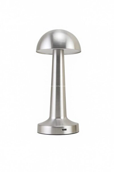Busstier Mantar Tasarımlı Kablosuz Şarjlı Metal Dokunmatik LED Masa Lambası G...