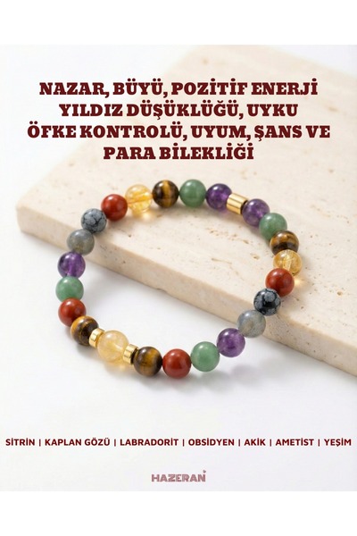 Hazeran accessories Nazar, Büyü , Pozitif Enerji , Yıldız Düşüklüğü , Uyku , ...
