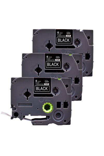 G Print Pachet 3 bucati banda etichete laminate compatibila Brother TZe-315