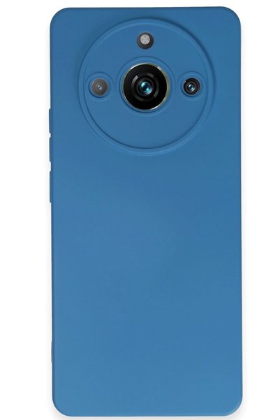New Face حافظة MTXDPN Realme 11 Pro من السيليكون المخملي الداخلي (232648) - أزرق