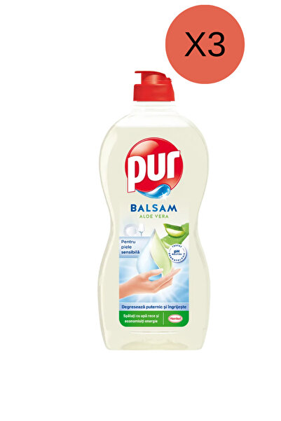 Pür Pachet 3X - Pur Balsam Aloe Vera 450 ml – Detergent de Vase Delicat