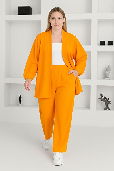 MAY MARA PLUS SIZE CREPE SUIT WITH JACKET AND TROUSERS