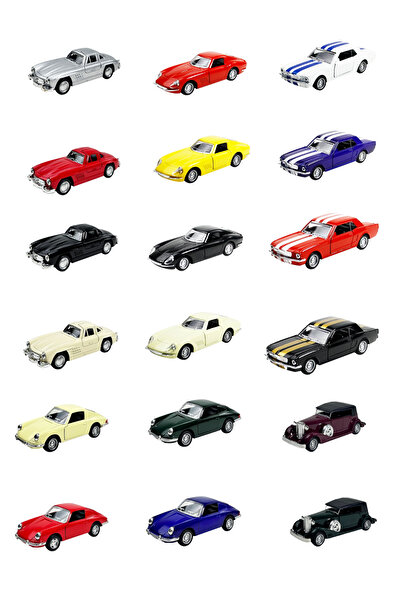 welcomein Koleksiyonluk Klasik Araba Metal Çek Bırak 1:64 Ölçek Kapıları Açıl...