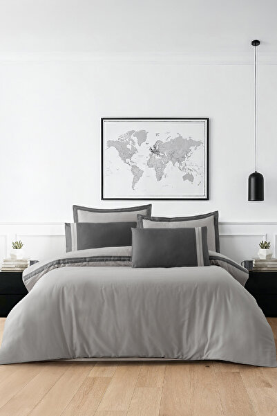 First Choice Alara %100 Pamuk 300 TC (120 Tel) Çift Kişilik Nevresim Takımı