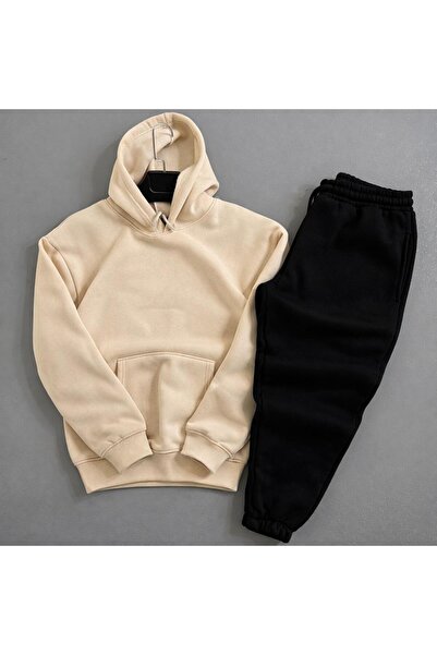 WENMİNG Men's Soft Textured Regular Fit Cotton 3 Thread Soft Textured Sweatsh...