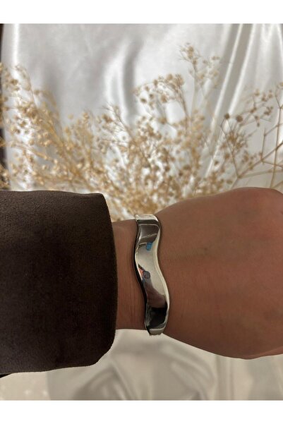 staınless steel Basic Steel Handcuff Bracelet