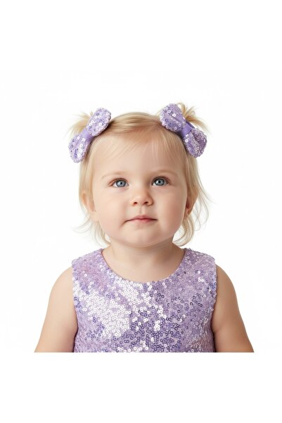 SeaBubbles Sequin Girl's Buckle Set of 2 Standard Lila