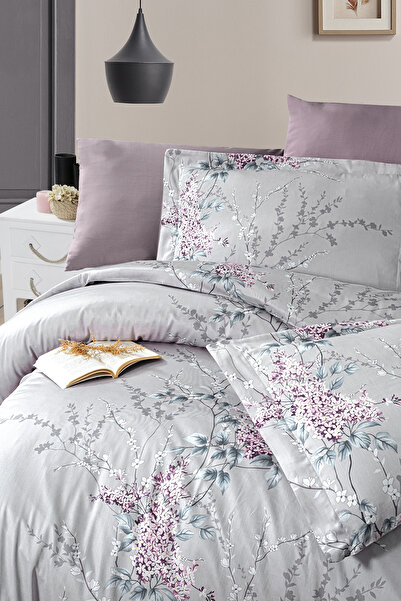 First Choice Wisteria %100 Pamuk Saten 200 TC (80 Tel) Çift Kişilik Nevresim Takımı