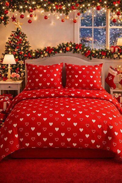 Loova Anul Nou lenjerie de pat cu inimă pentru două persoane '' husă de pilot...