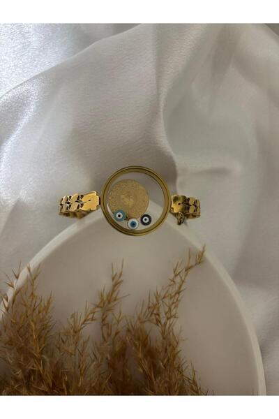 stainless steell سوار من الفولاذ الزجاجي القابل للفتح مع تفاصيل على شكل حبة ا...