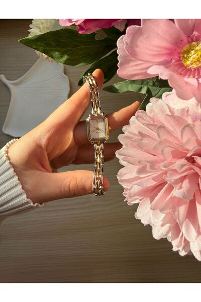 rubsey Retro Minimal Metal Kordon Vintage Kadın Kol Saati Çift Renk