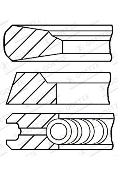 GOETZE ENGINE Set segmenti piston Scania G 1/K - Seria/P 1
