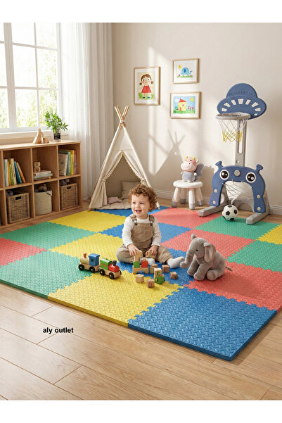 CARPAZAR 12 Parça Premium 50x50 Puzzle Mat - 150x200 cm Kurulumlu Oyun Spor M...