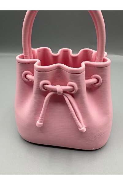 Della Pink Mini Bag-Shaped Decorative Storage Box
