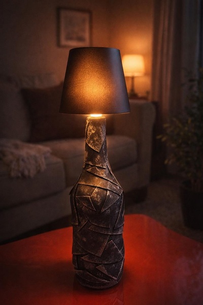 aSSa Dekoratif masa üstü el yapımı Abajur şişe 3 kademeli kablosuz