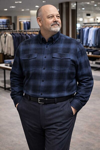 DENİZLİFE Double Pocket Oversized Dad Shirt