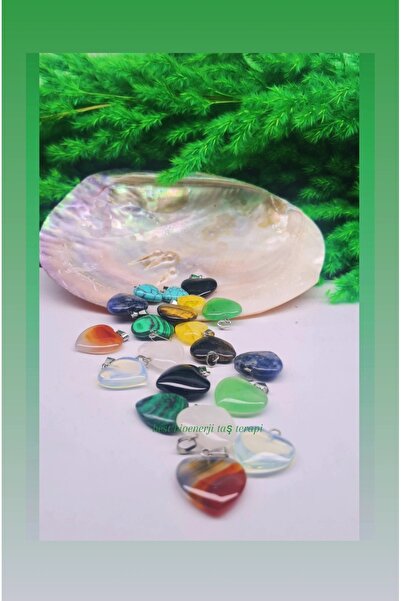 best bioenerji taş terapi 20 Pieces of Natural Stone Pendant Charms in Oyster...