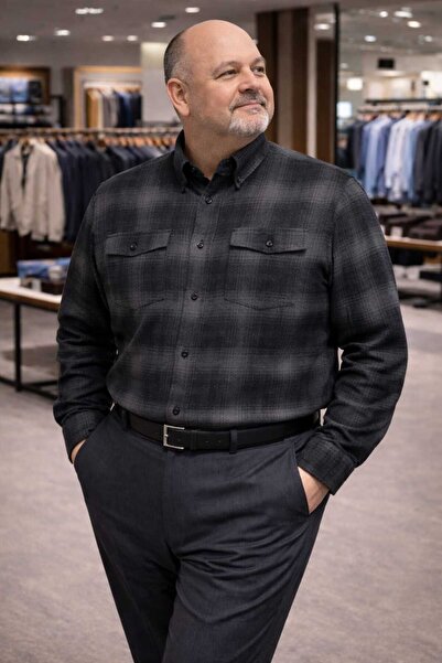 DENİZLİFE Double Pocket Oversized Dad Shirt