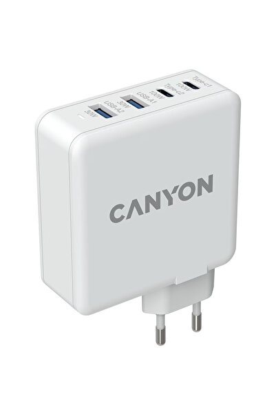 CANYON Canion H-100, incarcator de alimentare pentru phone/tablet, USB-C/USB 2.0, Alb