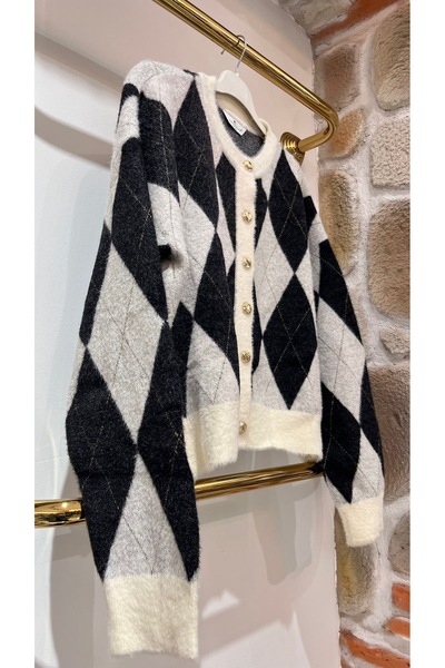 EB SCARF Angora Cardigan