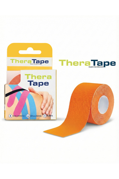 Theratape Support Your Movement Orange Color Sports Tape 5 Meters X 5 cm Kine...