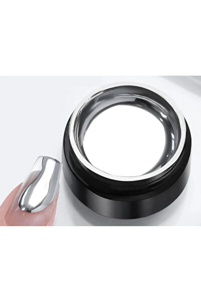 Anıl Gel Polish Silver Gel Metalik Jel Paint Metalik ; Gri Nail Art Kalıcı Oj...