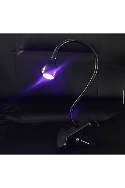 global fashion Lampă lanternă LED cu clește, flexibilă cu conector USB, 3V/5V, negru