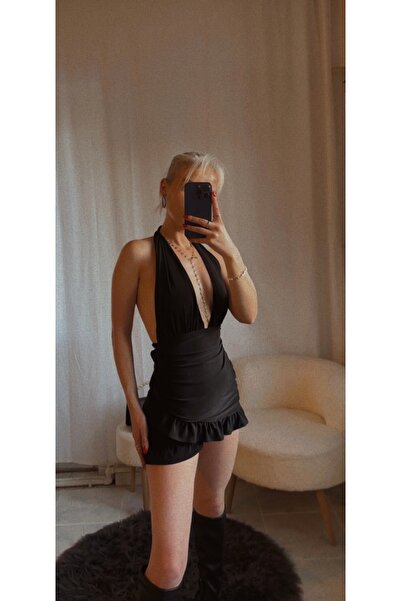 ibiza boutiques Siyah Mini Elbise