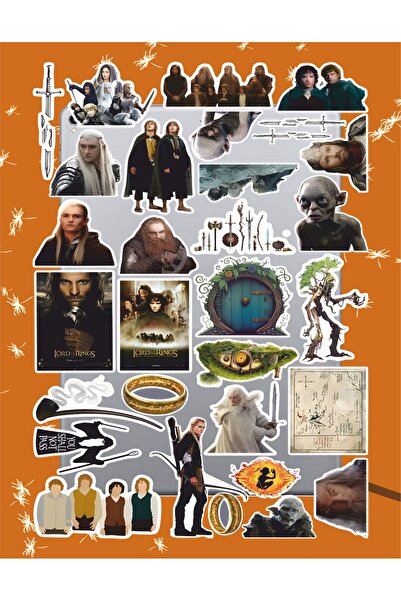 hediyenebak مجموعة ملصقات سلسلة سيد الخواتم 3 |   ملصق لابتوب، دفتر ملاحظات، تابلت، هاتف، دفتر، بوليت