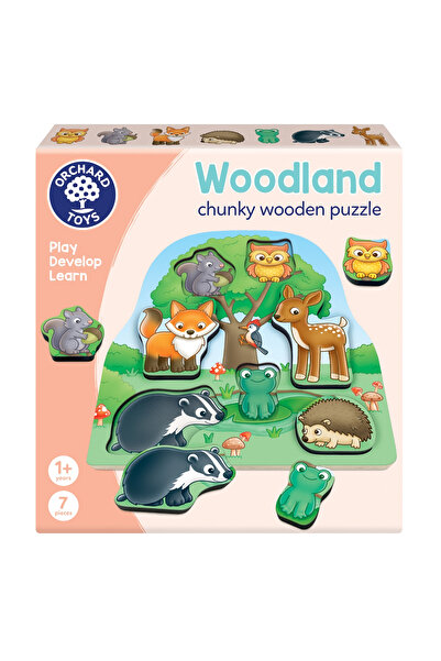 Orchard Toys Educational Puzzle Game With Wooden Pieces - In the Forest