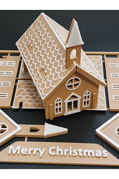 ALESTA TASARIM بطاقة مجموعة منزل خبز الزنجبيل لعيد الميلاد