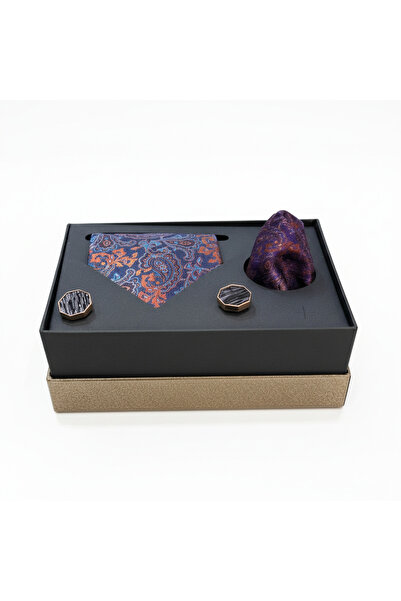 CROATE Stylish and Luxurious Men's Gift Set – Tie, Handkerchief, Cufflinks