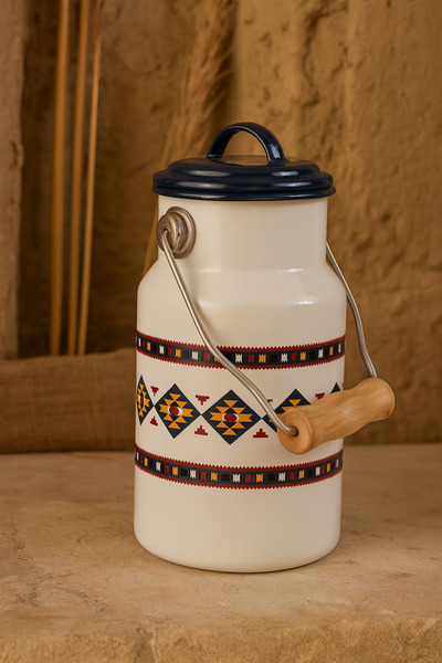 ALSAIF KITCHEN دلو سمن مع غطاء ومقبض سعة 2 لتر