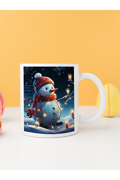 Velorina New Year's Mug with Snowman, New Design, Gift Mug