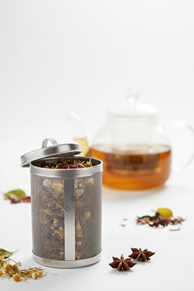 devhome Stainless Steel Teapot Infuser Strainer 11X6.5 cm - Porous Practical Use Tea Maker Strainer Tulle Strainer