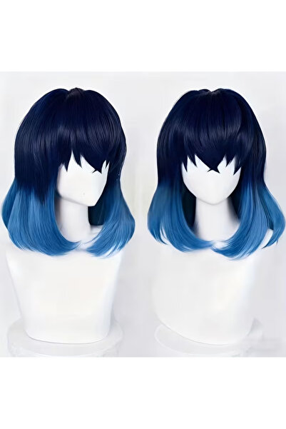 Butic Anime Cosplay İnosuke Peruk Kimetsu No Yaiba İblis Keser Demon Slayer K...