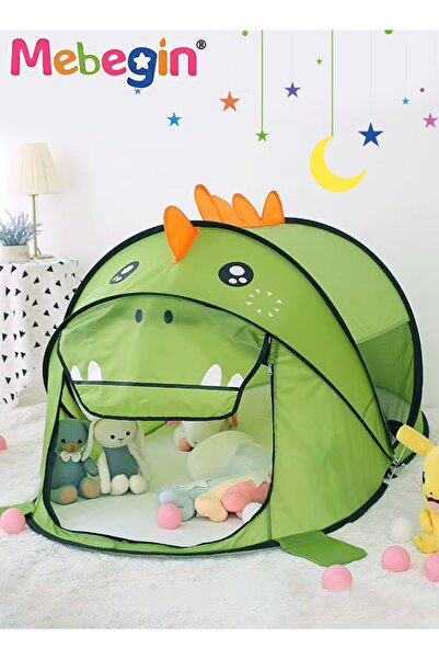 MEBEGIN خيمة ديناصور محمولة للأطفال، خيمة متينة قابلة للطي مع حقيبة سفر، بيت ...