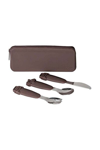 Generic Silicone Spoon and Fork Set with Case - Eco-Friendly - For Eating On ...