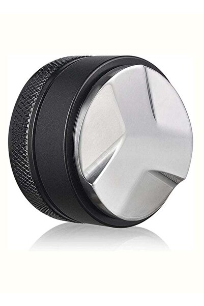 Aoc أداة توزيع قهوة الإسبريسو قابلة للتعديل بثلاث زوايا ومنحدرات/مسوية، لون أسود، 51 مم