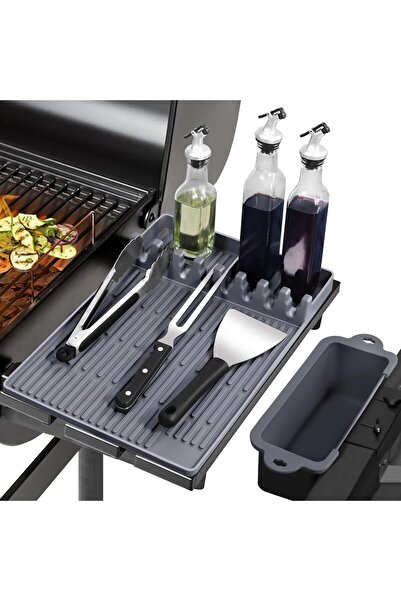 Arabest حصيرة أدوات شواء سيليكون مع حصيرة تجميع السوائل، شواية قابلة لإعادة ا...