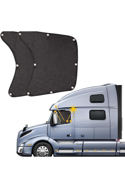 Arabest مظلة جانبية لنافذة الشاحنة، سهلة التركيب، مناسبة لجميع أنواع الشاحنات...